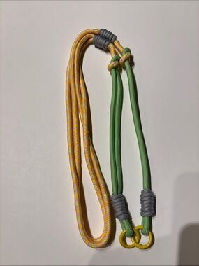 Handmade Green and Yellow Phone Lanyard